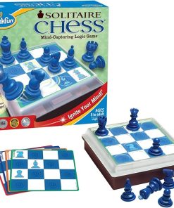 ThinkFun Solitaire Chess – Play Solo and Challenge Your Mind at Home