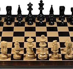 WE Games Russian Style Chess Set with Weighted Pieces and Wood Board 2