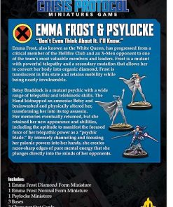 Emma Frost and Psylocke Character Pack for Marvel Crisis Protocol Game 2