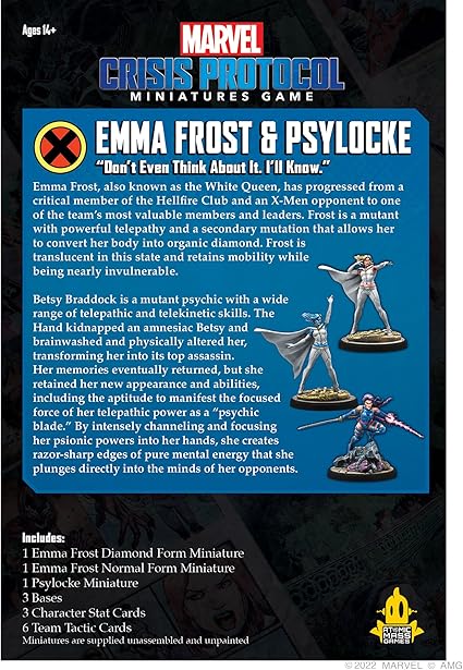 Emma Frost and Psylocke Character Pack for Marvel Crisis Protocol Game 2 Emma Frost and Psylocke Character Pack for Marvel Crisis Protocol Game - Image 2