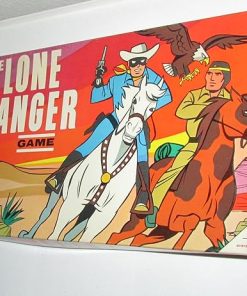Vintage The Lone Ranger Board Game Collectible Play Adventure