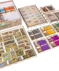Game Organizer for Founders of Gloomhaven – Wooden Token Storage Box
