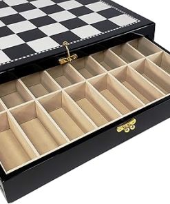 Medieval Knights Chess Set with 17 Inch Black and White Board 2