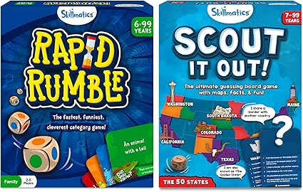 Skillmatics Rapid Rumble Scout It Out 50 States Bundle for Kids and Teens Skillmatics Rapid Rumble Scout It Out 50 States Bundle for Kids and Teens