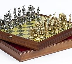 Bello Games Napoleon Chessmen and Bellagio Chess Cabinet from Italy 2