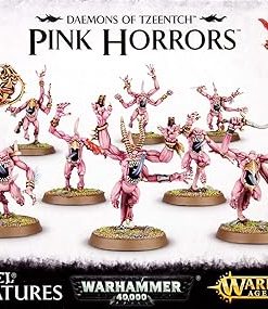Warhammer 40K Age of Sigmar Tzeentch Pink Horrors 10 Miniatures Set