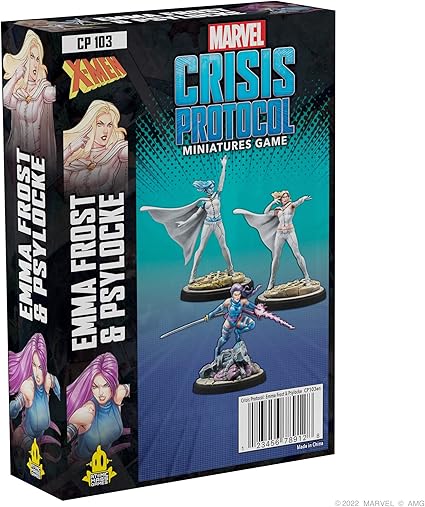 Emma Frost and Psylocke Character Pack for Marvel Crisis Protocol Game Emma Frost and Psylocke Character Pack for Marvel Crisis Protocol Game