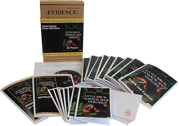 Little Rock Murder Mystery Game for 18 Players – Horror Shop Edition 2 Little Rock Murder Mystery Game for 18 Players - Horror Shop Edition - Image 2
