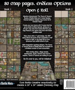 Loke Towns and Taverns Books of Battle Mats Black Edition 2
