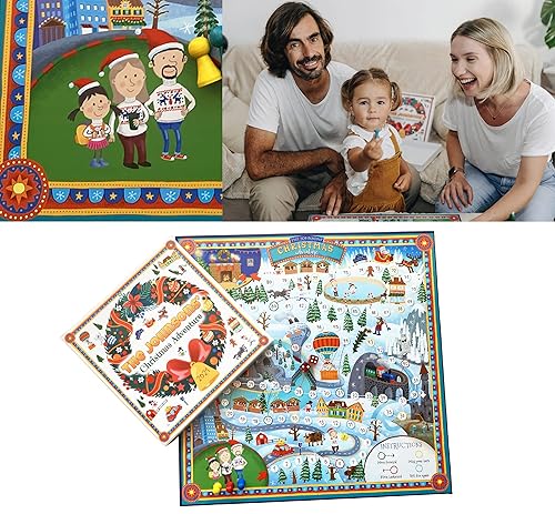 Vintage Roll-and-Move Board Game Christmas Adventure Unique Gift 2024 2 Vintage Roll-and-Move Board Game Christmas Adventure Unique Gift 2024 - Image 2