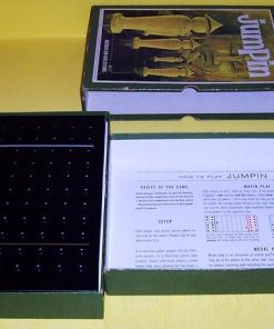 Original Vintage 1964 Jumpin Antique Bookshelf Game of Pawns Collectible 2