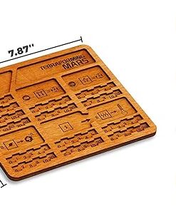 SMONEX 5 Wood Player Boards for Terraforming Mars Game Suitable for All Expansions 2