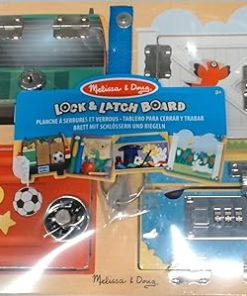 Melissa and Doug Lock and Latch Board Developmental Toy for Ages 3+