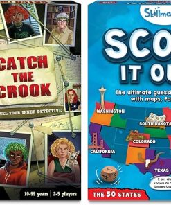 Skillmatics Catch The Crook Scout It Out 50 States Games Bundle