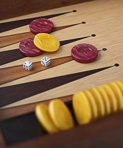 Turkish Leather Backgammon Set with Elegant Design for All Ages 2