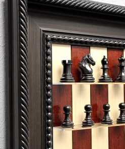Red Maple Vertical Chess Board with Included Chess Pieces 2
