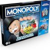 Monopoly Banking Back Board Game with Electronic Card Reader for Ages 8+