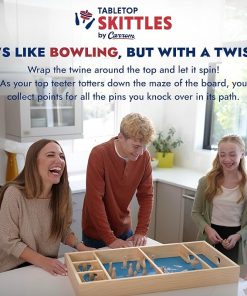 Carrom Skittles Game – Large Wooden Board Game for Family Fun Nights 2