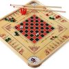 Retro Metal Chess Set with Folding Board Classic Handmade Pieces 4