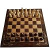 Wooden Chess Set Checkers Backgammon Carved Beech Board Game 17.6 inch