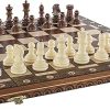 BC Best Chess Wooden Pieces 3.5 Inches King Ebonised Box Wood Set 3