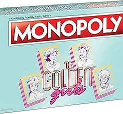 Monopoly: The Golden Girls Board Game | Buy, Sell, Trade Fan-Favorite Locations | Classic Monopoly Game Featuring Golden Girls TV Show Theme | Officially-Licensed Golden Girls Merchandise