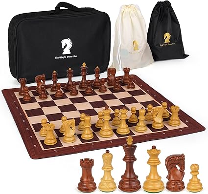 20” Tournament Chess Set Foldable Silicone Chess Board Game Chess Pieces 3.8” King Height Portable Travel Roll up Chess Game Set for Adults and Kids with Storage Bag Family Board Game 20'' Tournament Chess Set Foldable Silicone Chess Board Game Chess Pieces 3.8'' King Height Portable Travel Roll up Chess Game Set for Adults and Kids with Storage Bag Family Board Game