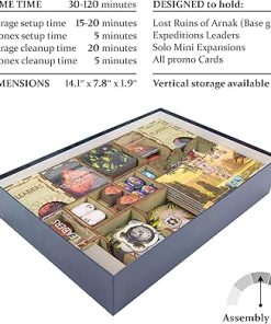 SMONEX Board Game Organizer for Lost Ruins of Arnak and All Expansions 2