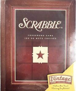 Parker Brothers Vintage Scrabble Wooden Book Box Game Collection