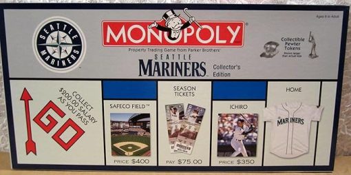 USAopoly Seattle Mariners Baseball Collector's Edition Monopoly Board Game