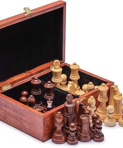 Husaria Staunton Chessmen No. 6 with 2 Extra Queens and Wooden Box