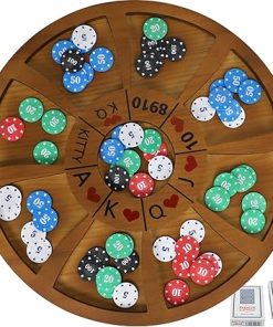 Deluxe 20 Inch Michigan Rummy Game Set for Family Card Fun 2