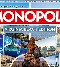 Virginia Beach Monopoly Board Game for 2-6 Players Family Fun 2