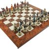 Hand Painted Napoleon Wellington Chessmen Luxury Chess Board from Italy 4