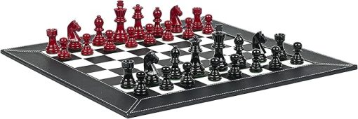 Contemporary Staunton Chessmen with Financial District Chess Board - Image 2