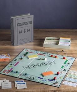 WS Game Company Vintage Monopoly Bookshelf Edition for Collectors 2