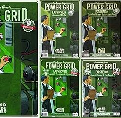 Power Grid Game Bundle with Recharged Edition Five Expansions Included