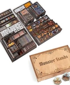 Gloomhaven Wooden Organizer and Player Boards with Monster Stands