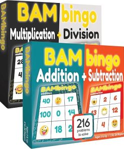 Math Facts Bingo Games for Addition Subtraction Multiplication Division