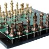 Australian Marble and Lapis Lazuli Chess Board Set with Wooden Pieces 3