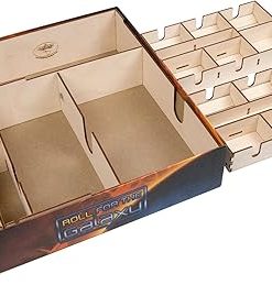 Roll for The Galaxy Game Organizer by The Broken Token – Wood Box with Dividers