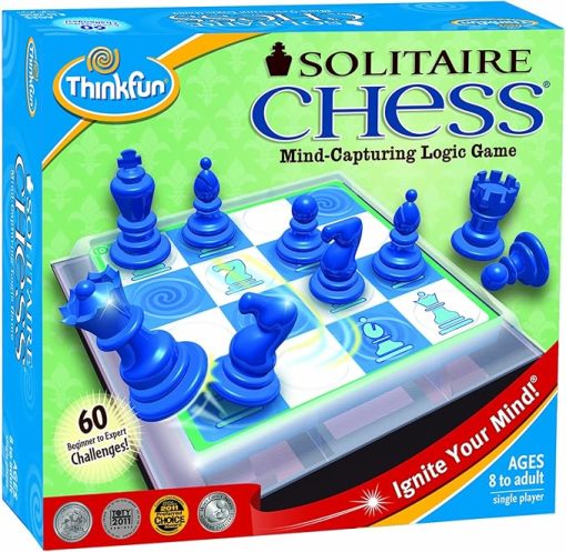ThinkFun Solitaire Chess - Play Solo and Challenge Your Mind at Home - Image 2