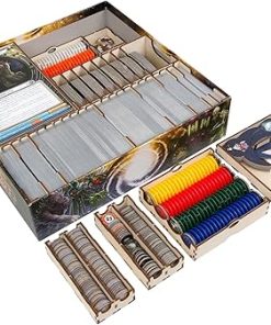 The Broken Token Board Game Organizer – Cosmic Encounter Compatible Collector’s Edition Game Crate & Storage Box with Multiple Trays