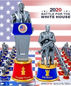 As Seen On TV Collector’s Edition 2020 Battle for The White House Chess Set Board Game by BulbHead – Chess Pieces Look Just Like Politicians & Patriotic Chess Board Democrats Vs. Republicans 2
