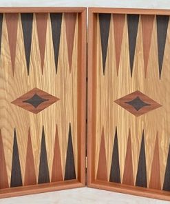 Olive Root Backgammon Chess Set with Olive Wood Chips No Pawns 2