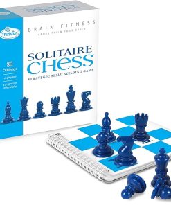 ThinkFun Brain Fitness Solitaire Chess Fun Chess Game for Solo Play