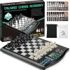Tournament Chess Set with 20 Inch Silicone Board and 4 Inch King Pieces 4