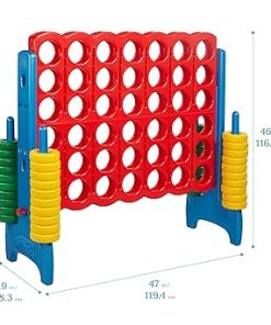 ECR4Kids Jumbo 4-To-Score Giant Game for Fun Indoor and Outdoor Play 2