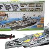 Toy Aircraft Carrier with Warplanes and Submarine Combo 18 Fighter Jets
