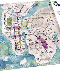 On The Underground: Paris New York Strategy Board Game for 2-5 Players 2